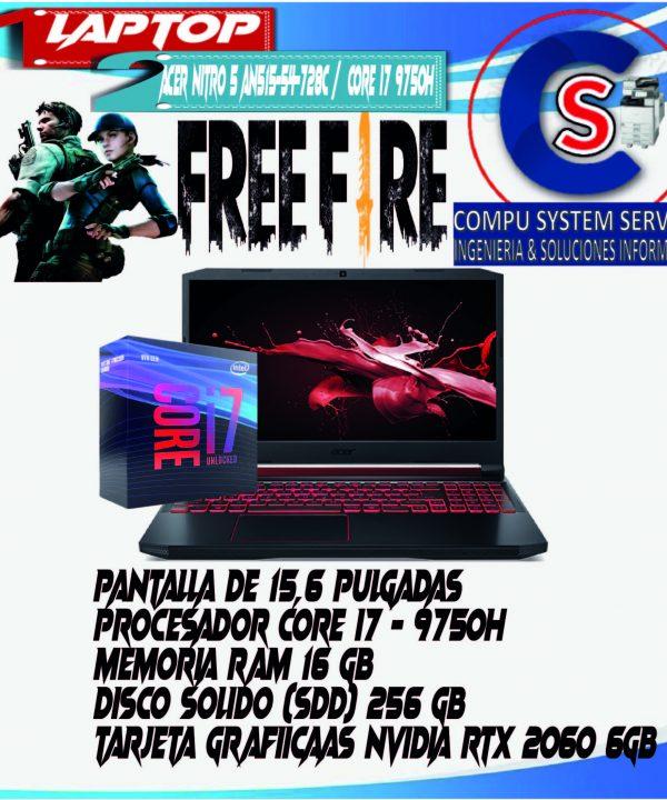ACER NITRO 5 AN515-54-728C / CORE I7 9750H Compu System Services