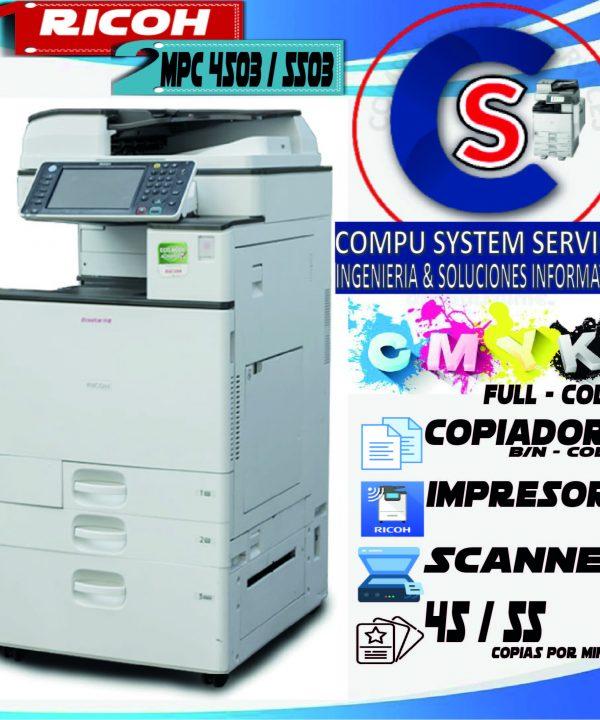 FOTOCOPIADORA RICOH MPC 4503/ 5503 Compu System Services