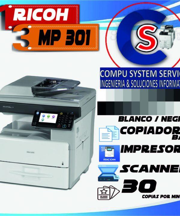 FOTOCOPIADORA RICOH MP 301 Compu System Services